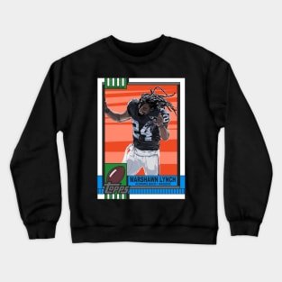 90's Marshawn Lynch Football Card Crewneck Sweatshirt